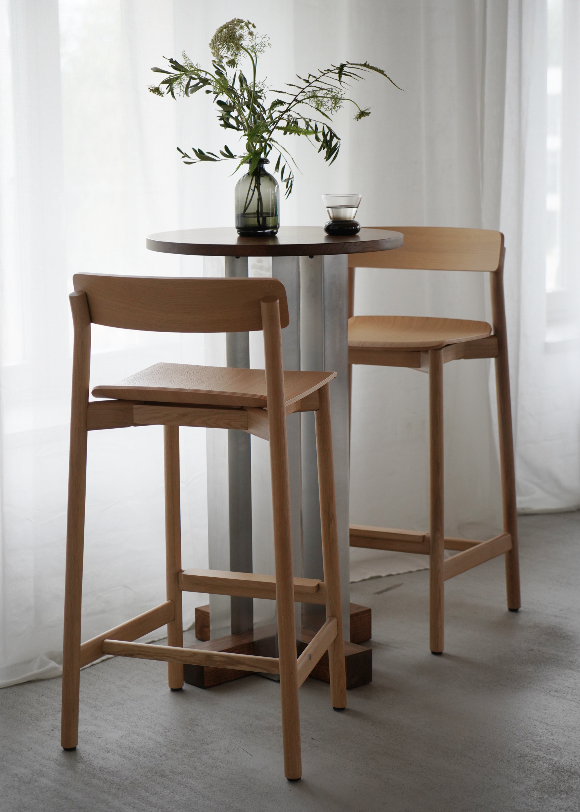 ARCHE bar stool / Natur oak KRYSTIAN KOWALSKI