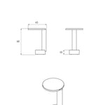 BOLD side table / Natur oak TAMO