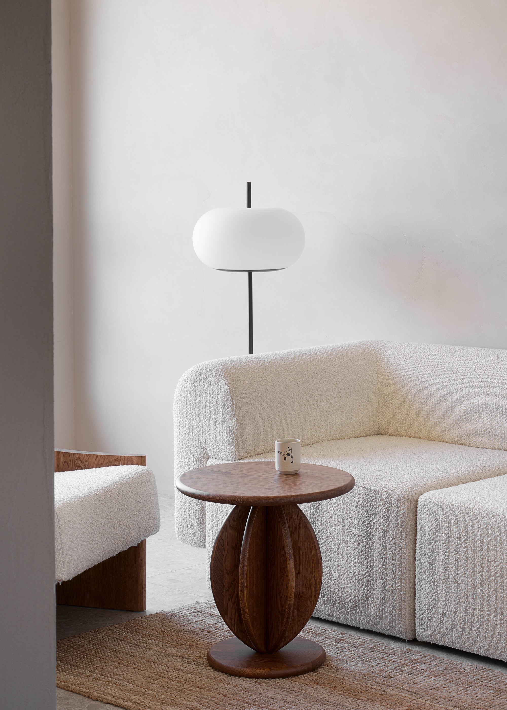 CITRUS HIGH coffee table / Dark oak SYLVAIN WILLENZ