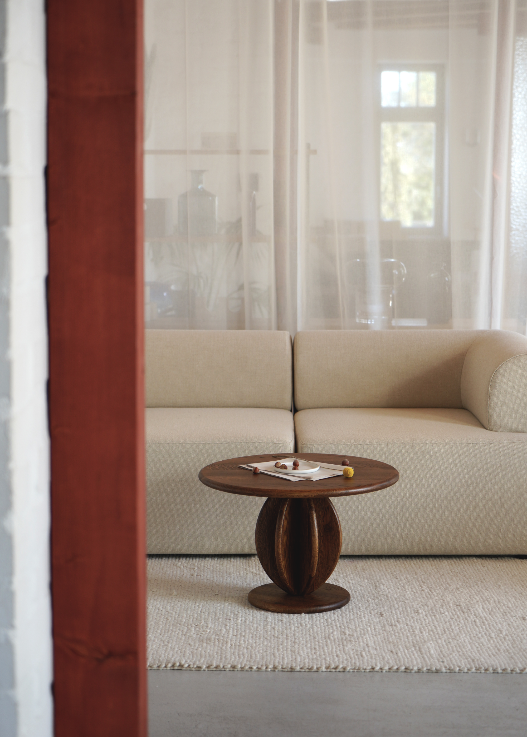 CITRUS LOW coffee table / Dark oak SYLVAIN WILLENZ