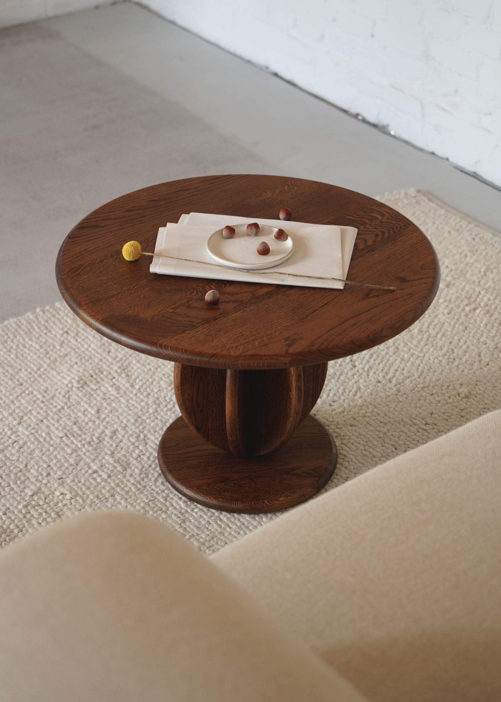 CITRUS LOW coffee table / Dark oak SYLVAIN WILLENZ
