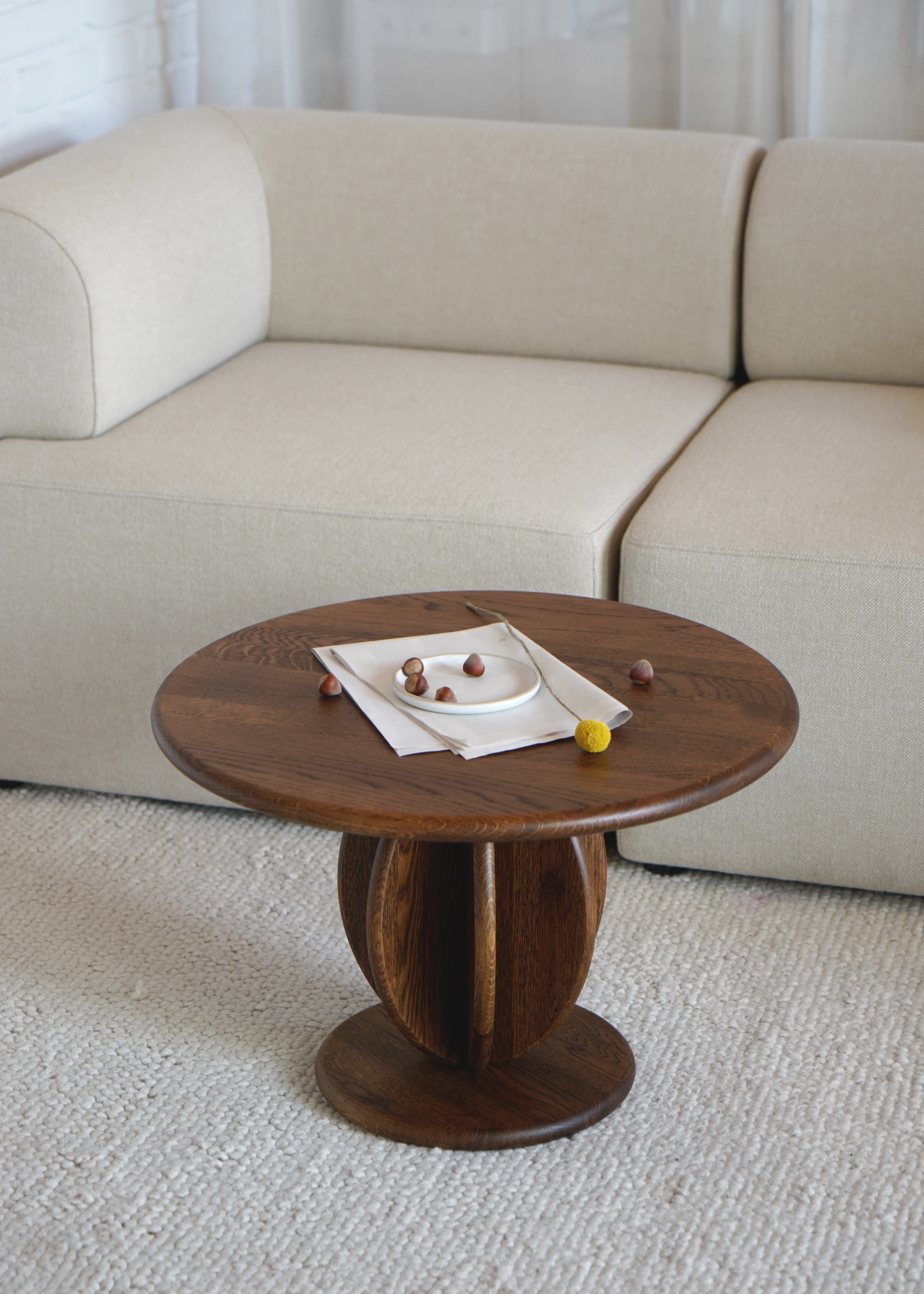 CITRUS LOW coffee table / Dark oak SYLVAIN WILLENZ
