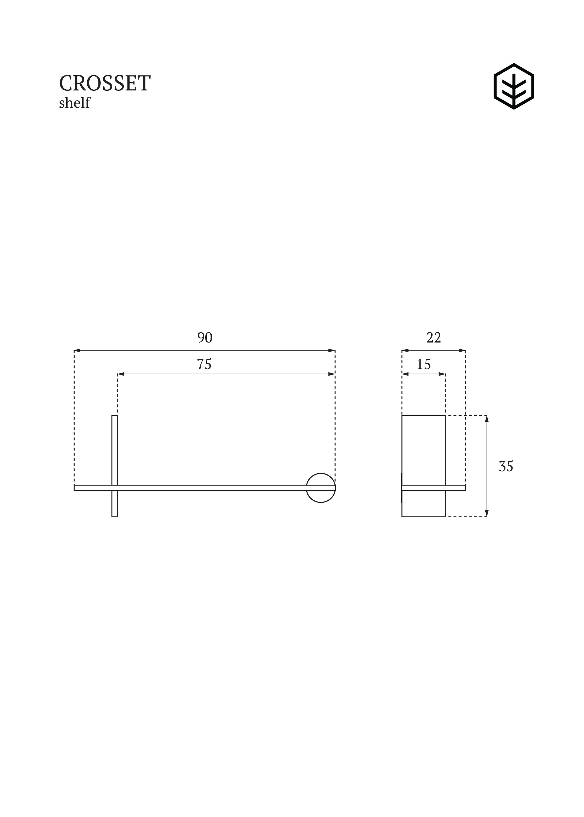 CROSSET shelf TAMO