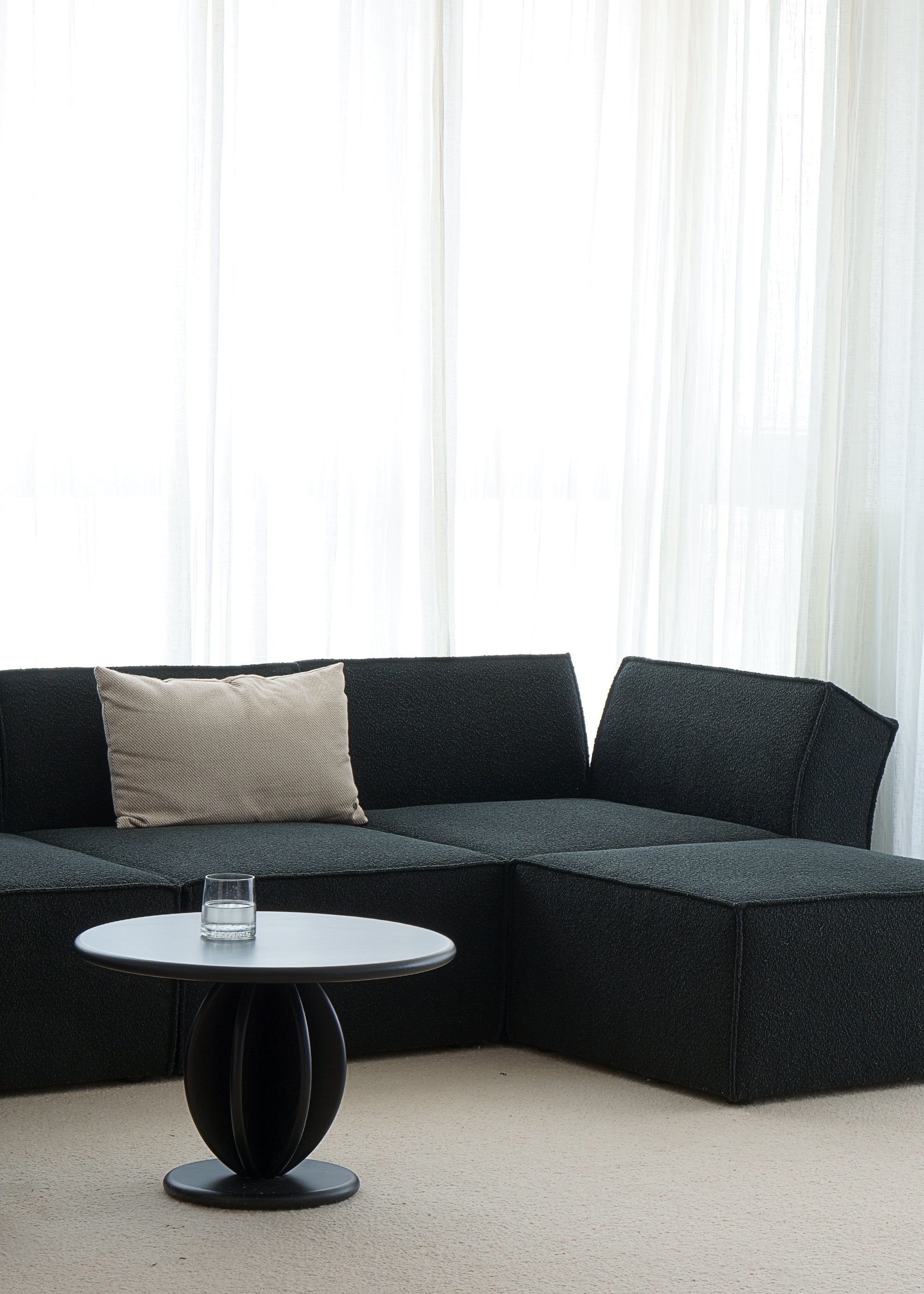 CITRUS LOW coffee table / Black ash SYLVAIN WILLENZ