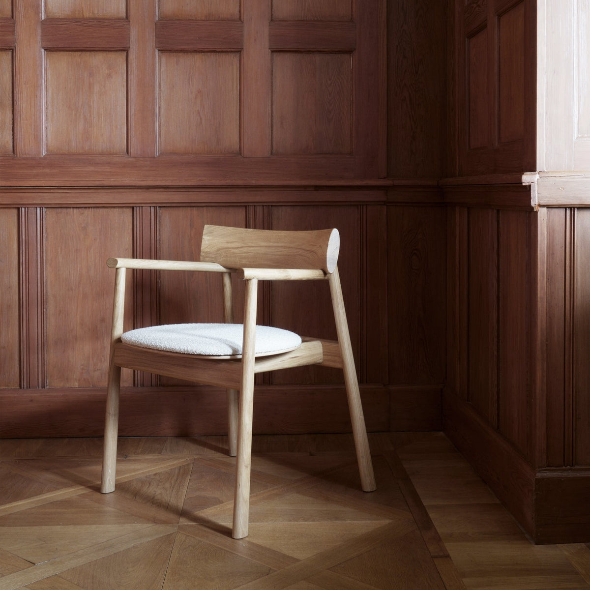 ELIPSA SOFT chair / Natur oak / Boucle sand TAMO