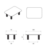 FILAR LOW coffee table / Dark oak Kenyon Yeh