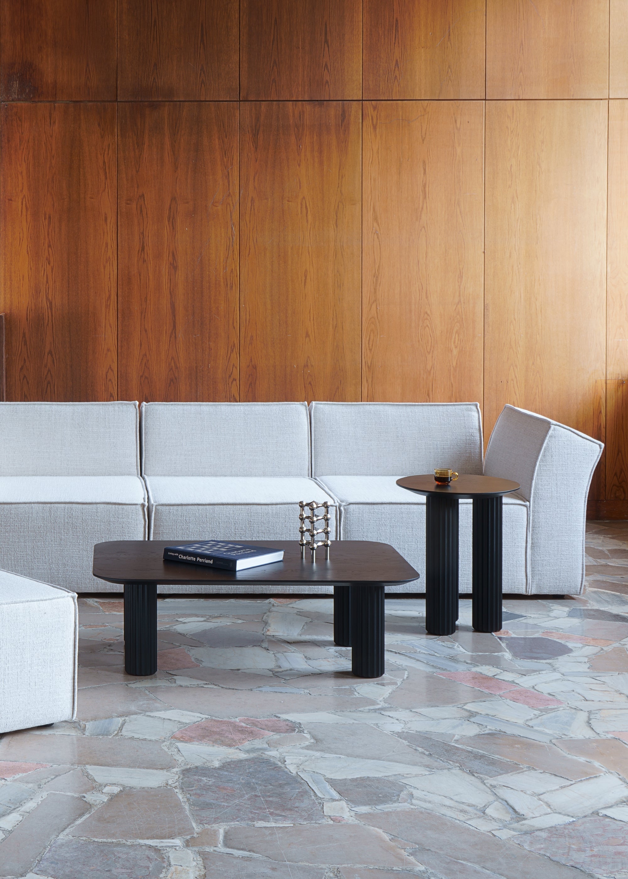 FILAR LOW coffee table / Black ash Kenyon Yeh
