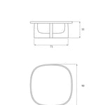 OLFO coffee table / Dark oak TAMO