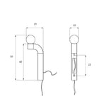 PALLIA wall lamp / Black TAMO