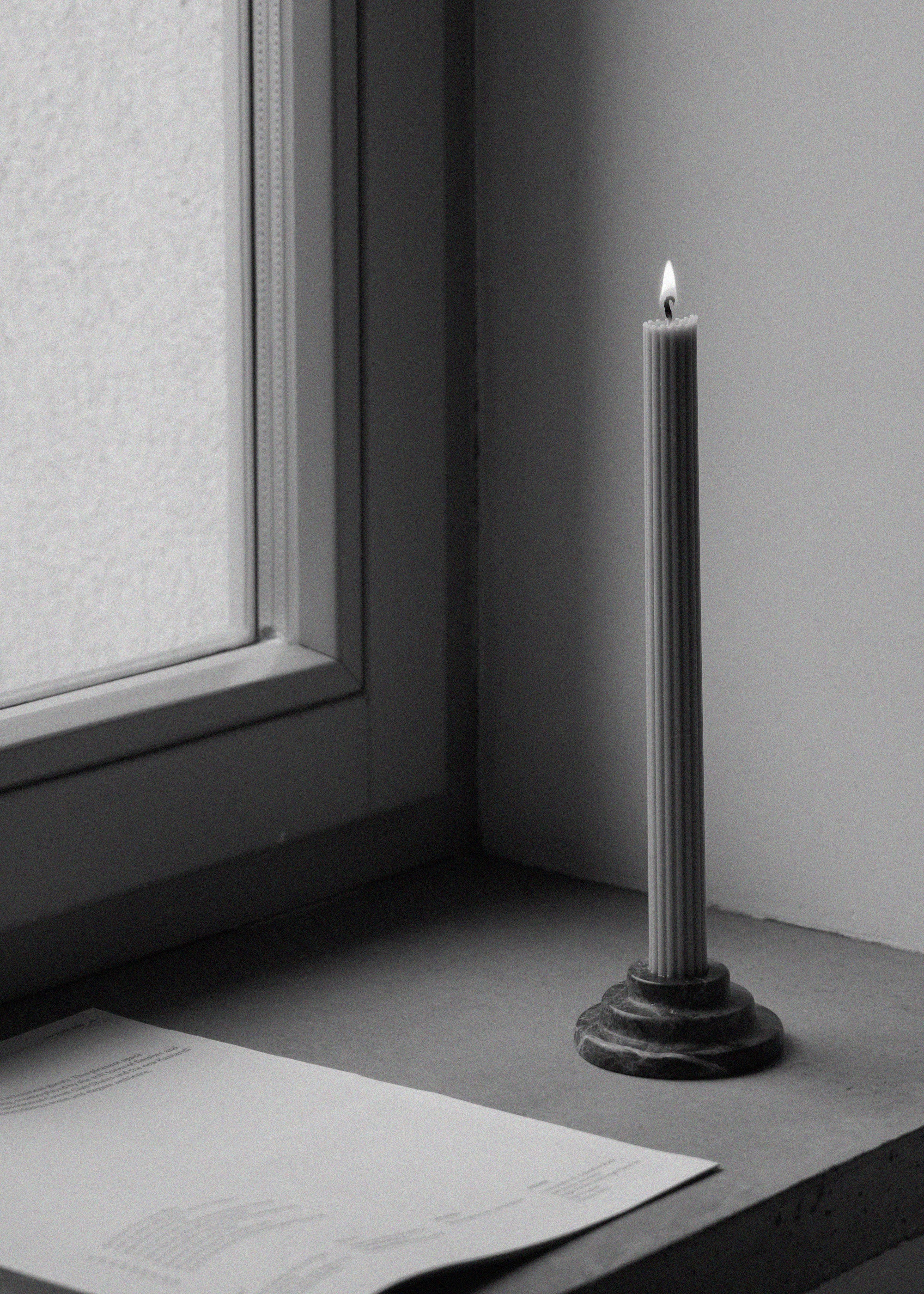 ROKK candle holder / Dark Emperador TAMO