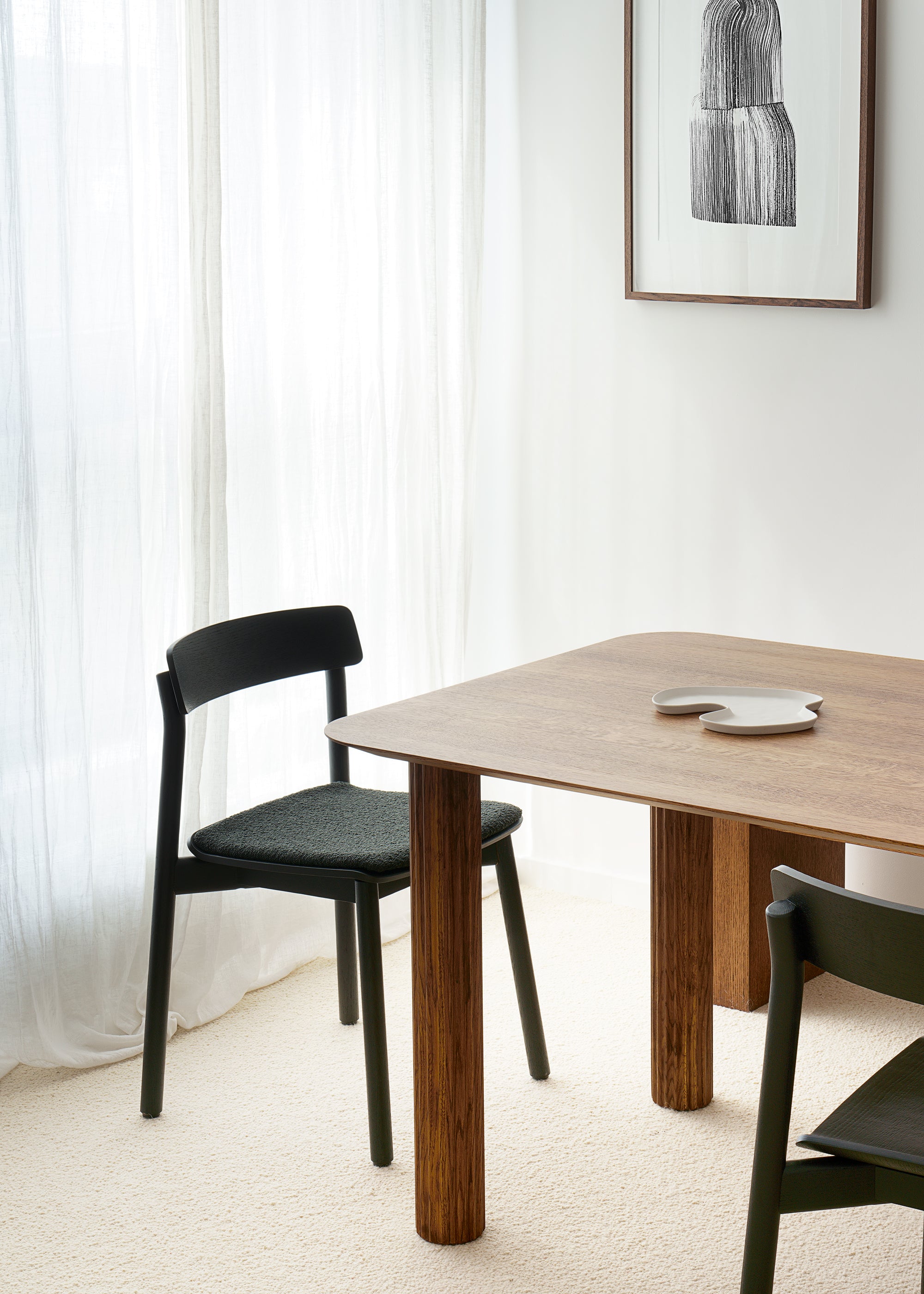 FILAR 160 table / Black ash TAMO