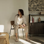 SPLOT chair / Black / Natur oak MARCIN LASKOWSKI