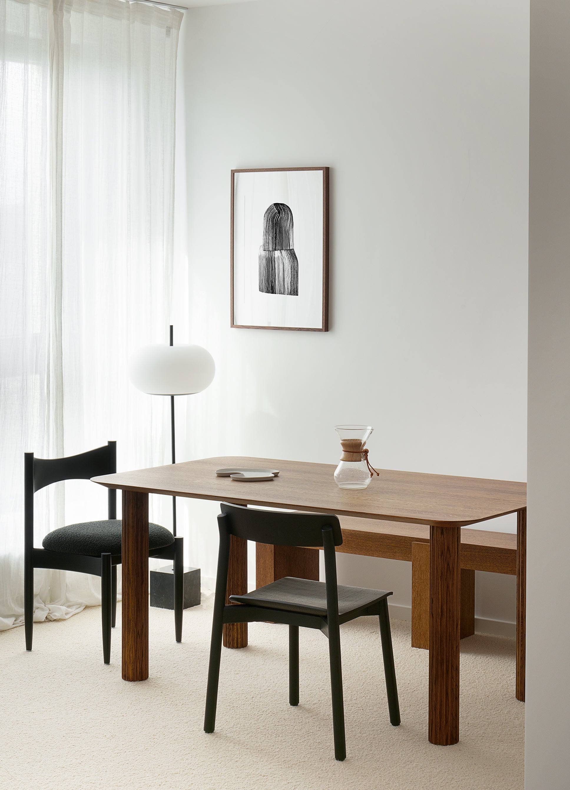 FILAR 160 table / Dark oak TAMO