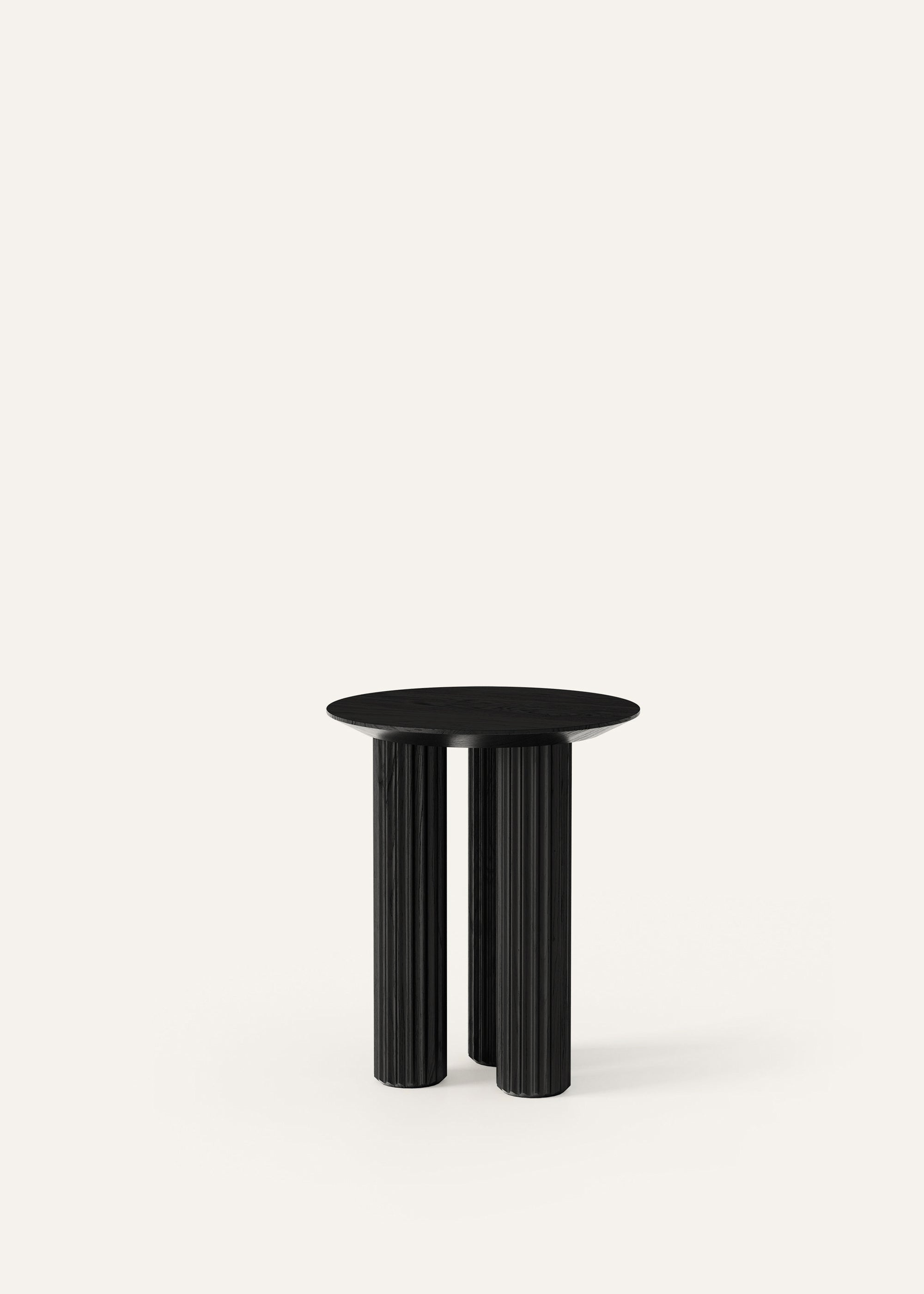 Modern black designer side table
