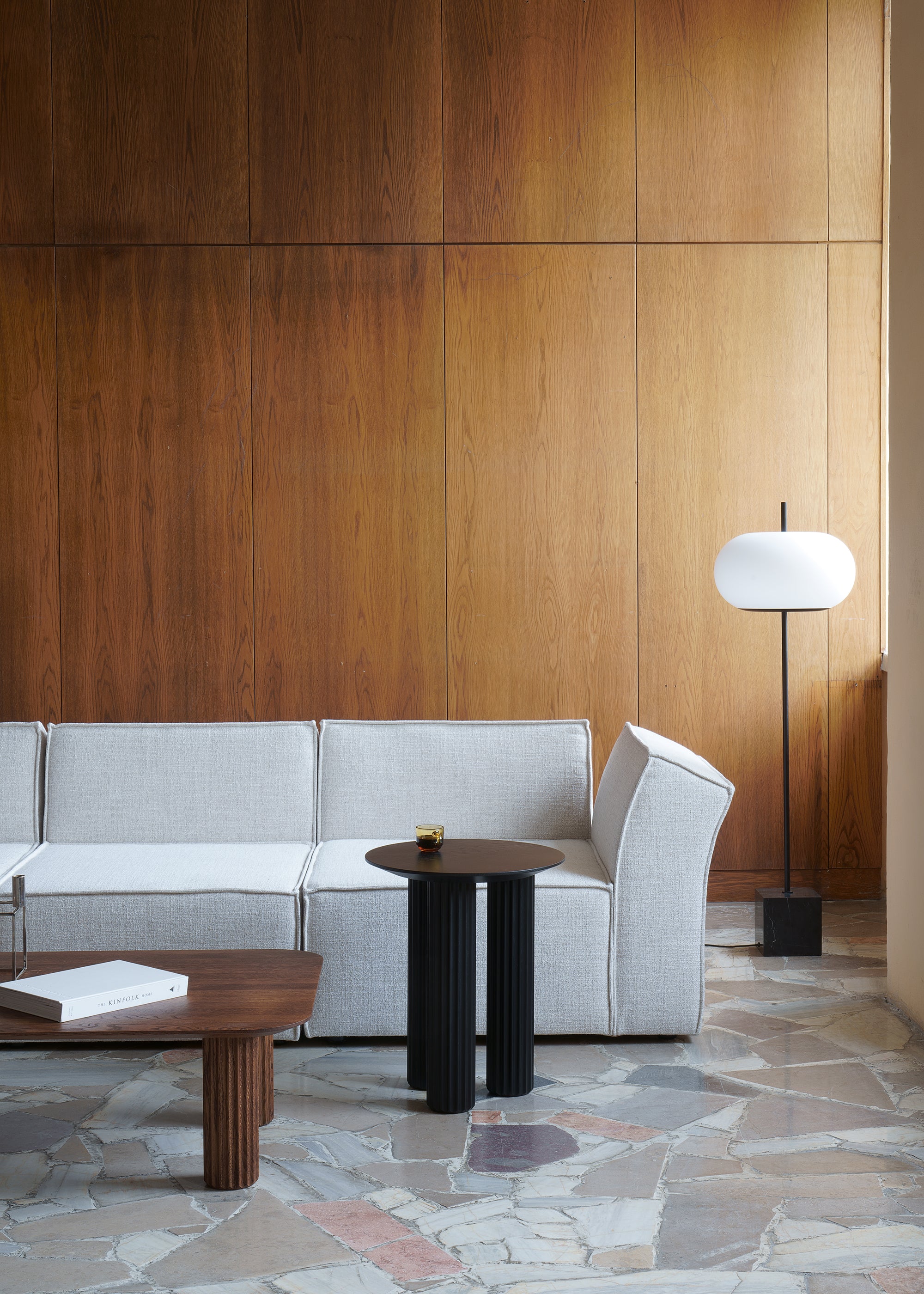 FILAR HIGH side table / Black ash Kenyon Yeh