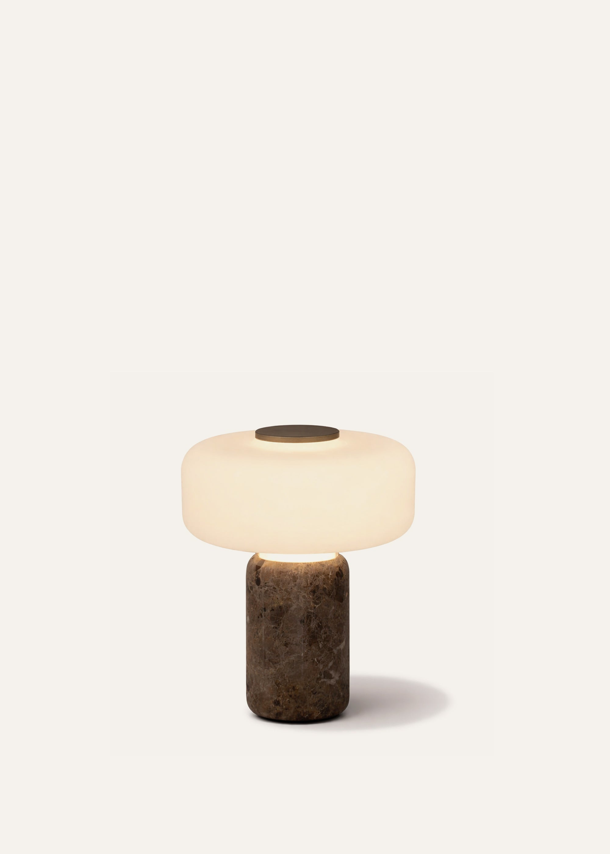Modern designer table lamp with marble base