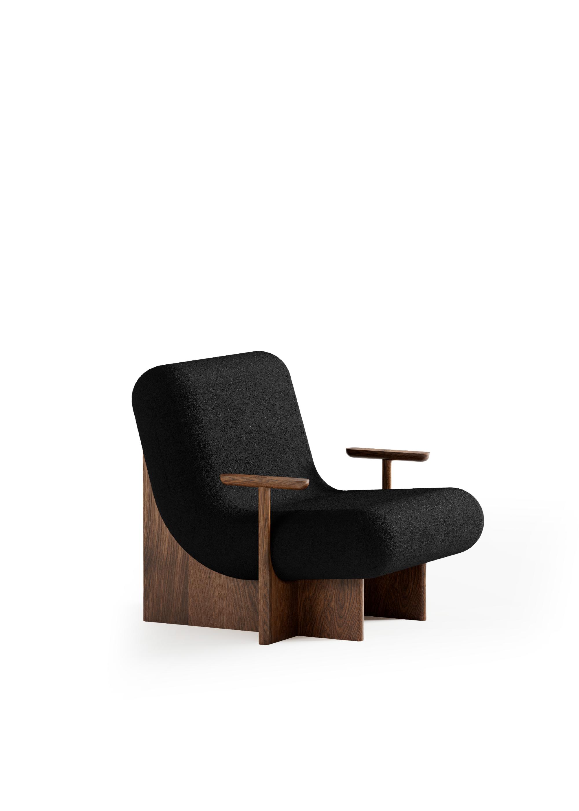 KIVO lounge chair / Dark oak