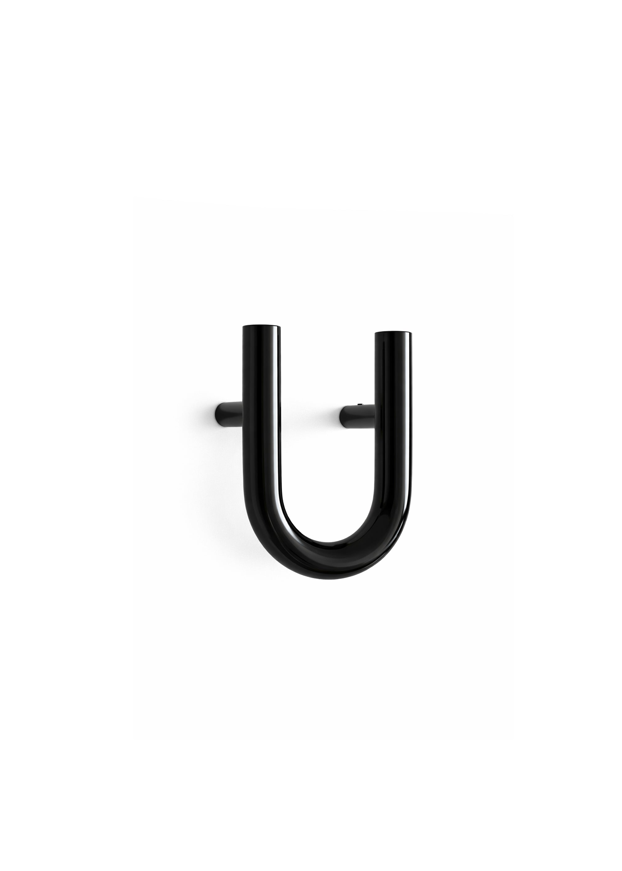 Chrome-plated wall-mounted hanger with a modern design